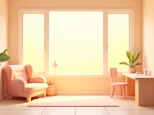Cozy stylized 3D room environment